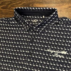 Puma Polo Shirt Adult XL Blue Augusta Pines Golf‎ Club Mens Bird Print